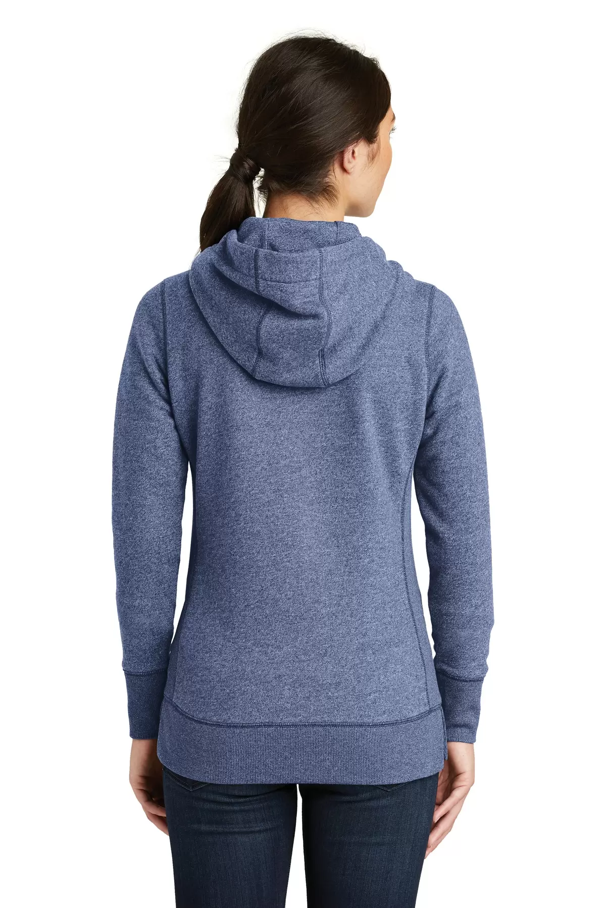 1001 LNEA502 New Era  Ladies French Terry Full-Zip Hoodie SKU: LNEA502