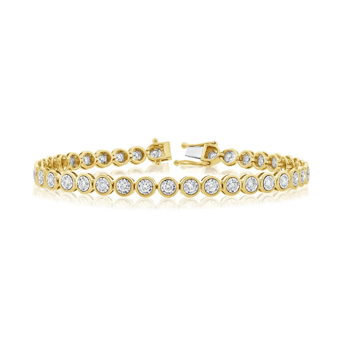 14KT Gold Diamond Magical Tennis Bracelet