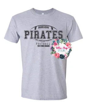 1st/2nd Grade - Pirates Football Tee