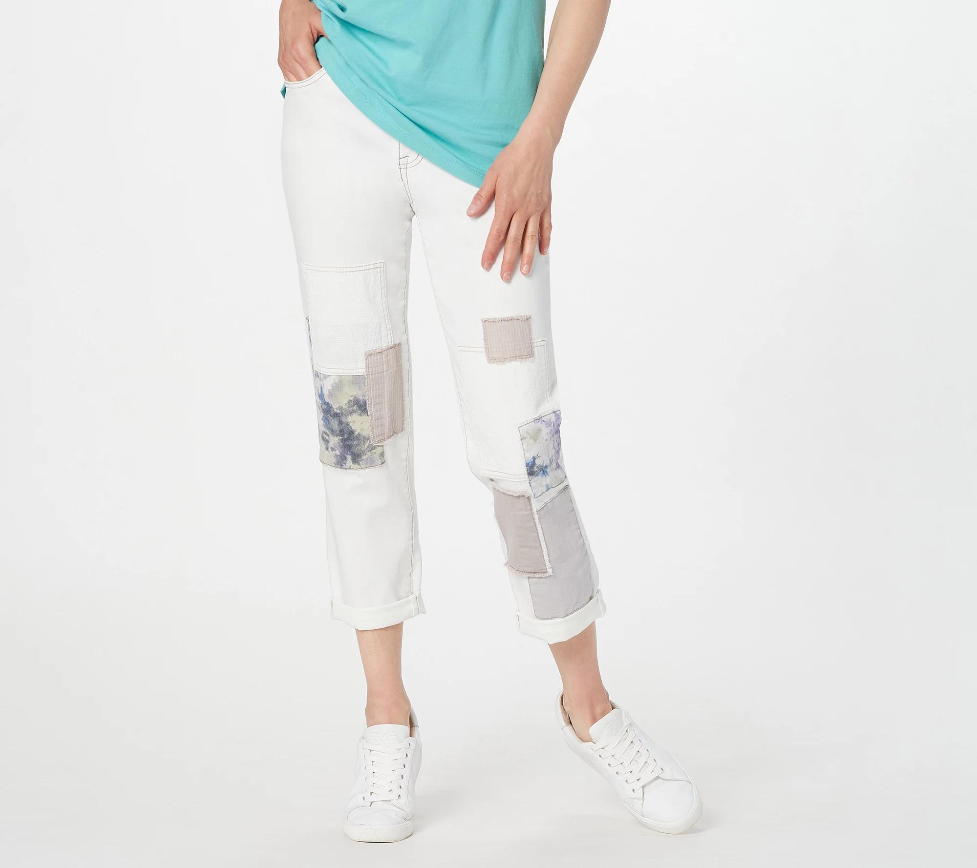 "As Is" LOGO Lavish by Lori Goldstein Petite Slim Leg Boyfriend Jeans