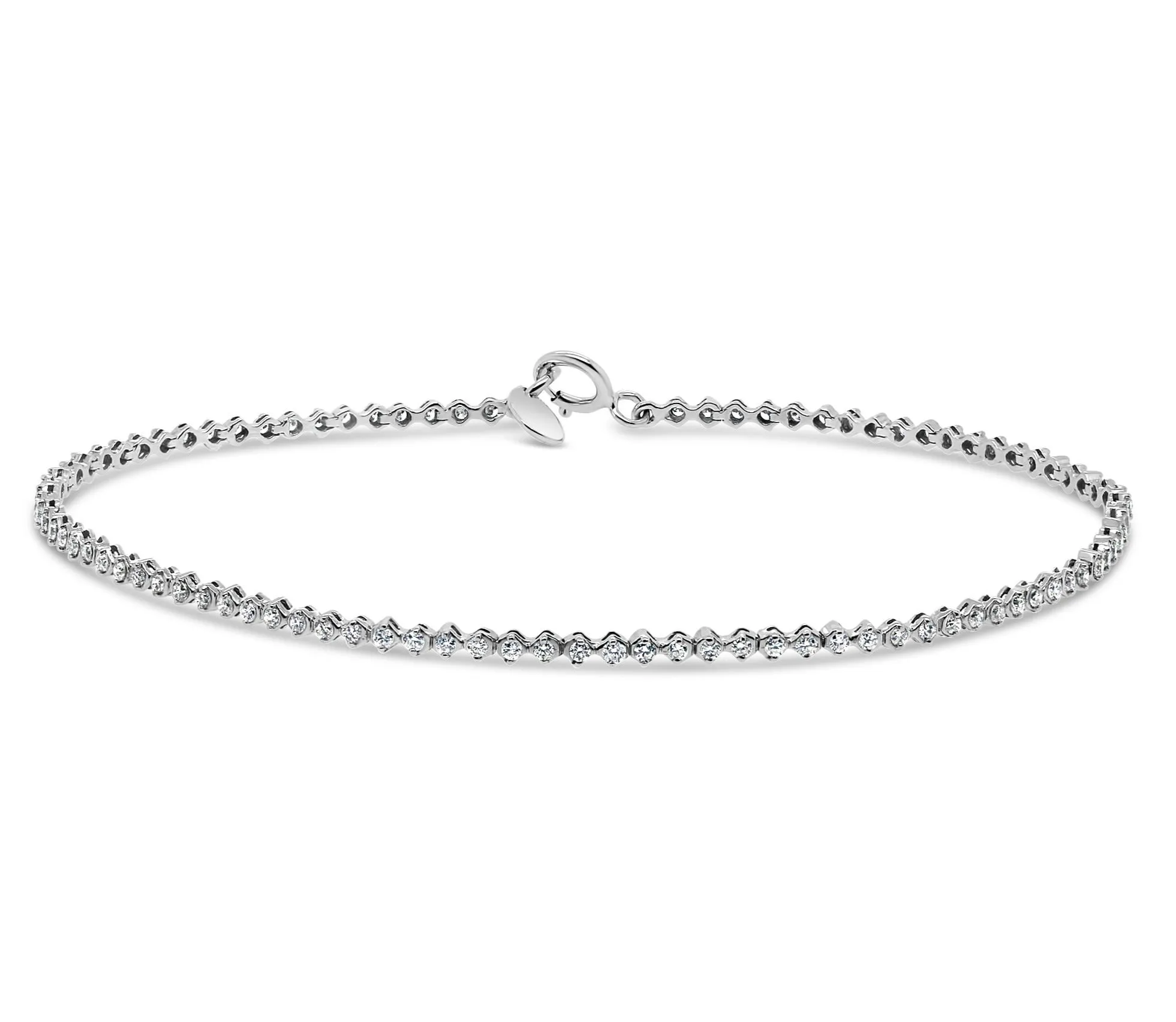 .50CT Diamond 10K White Gold Tennis Bracelet