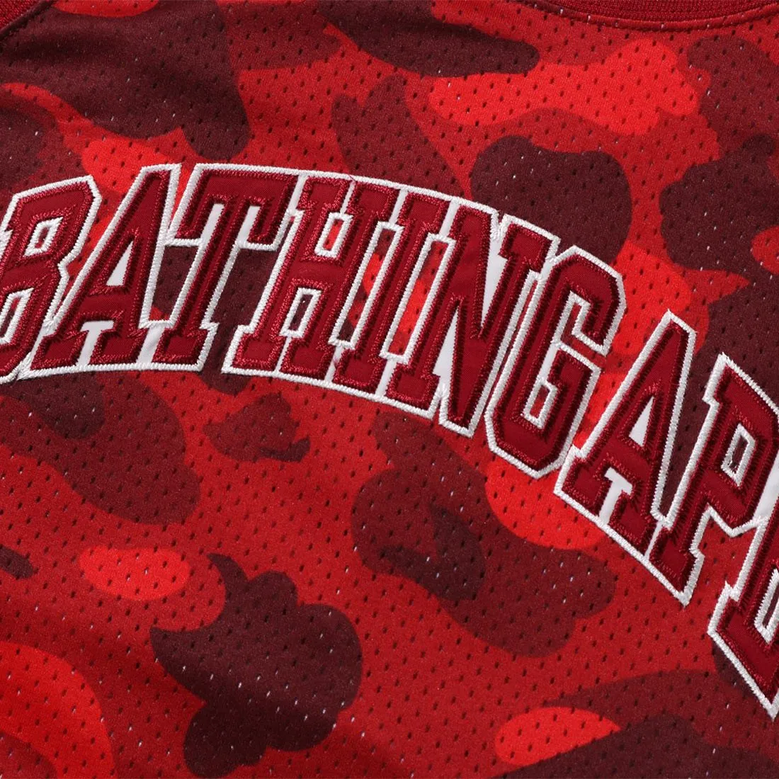 A Bathing Ape Men Color Camo Basketball Tank Top (red)