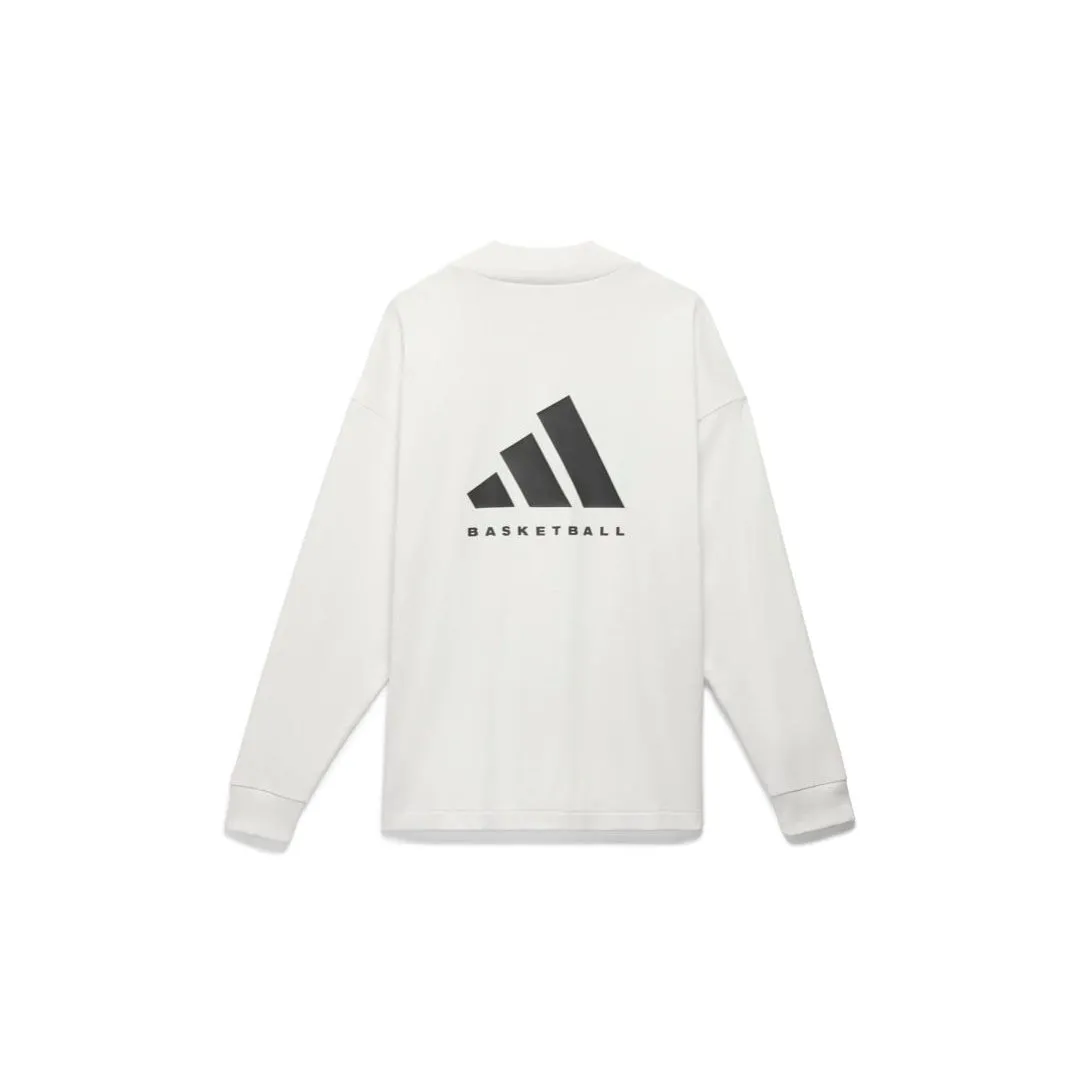 Adidas Basketball White Long Sleeve