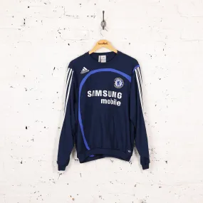 Adidas Chelsea Football Training Sweatshirt -  Blue - M