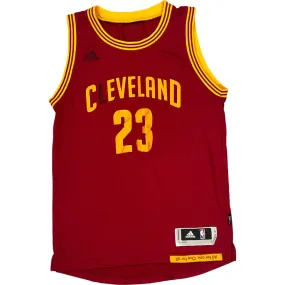 Adidas Cleveland Cavaliers LeBron James Basketball Jersey - Medium - Red Polyester