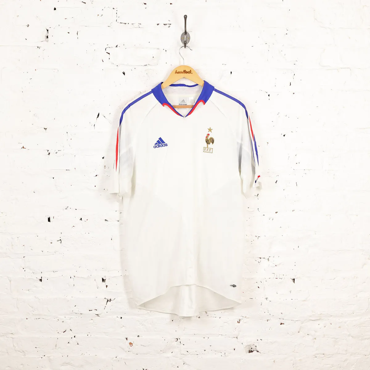 Adidas France 2004 Away Football Shirt - White - L