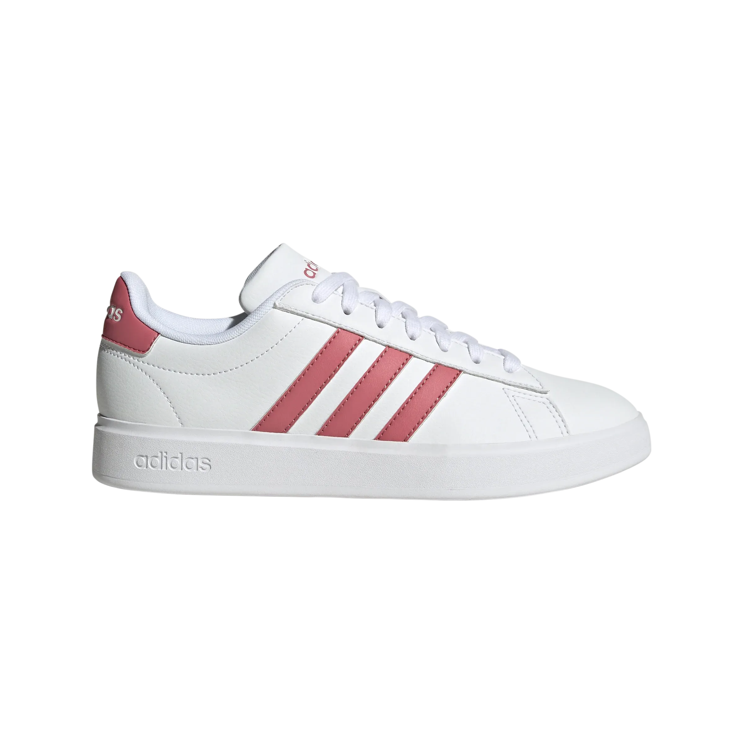 adidas Grand Court 2.0 Trainers - Womens - White/Pink/White