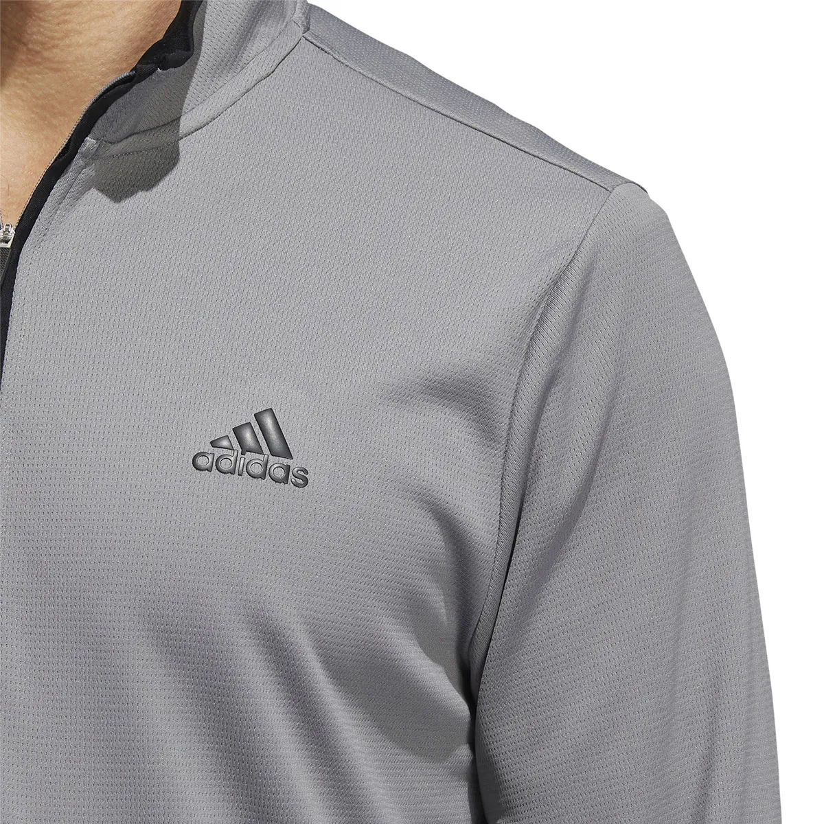 adidas Men's PRIMEGREEN UPF Half Zip Golf Midlayer