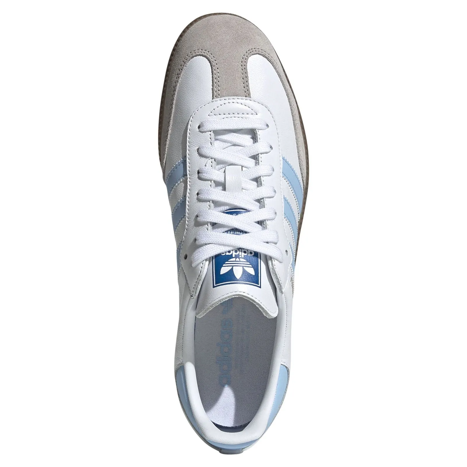 adidas Originals Samba OG Trainers - White & Sky Blue