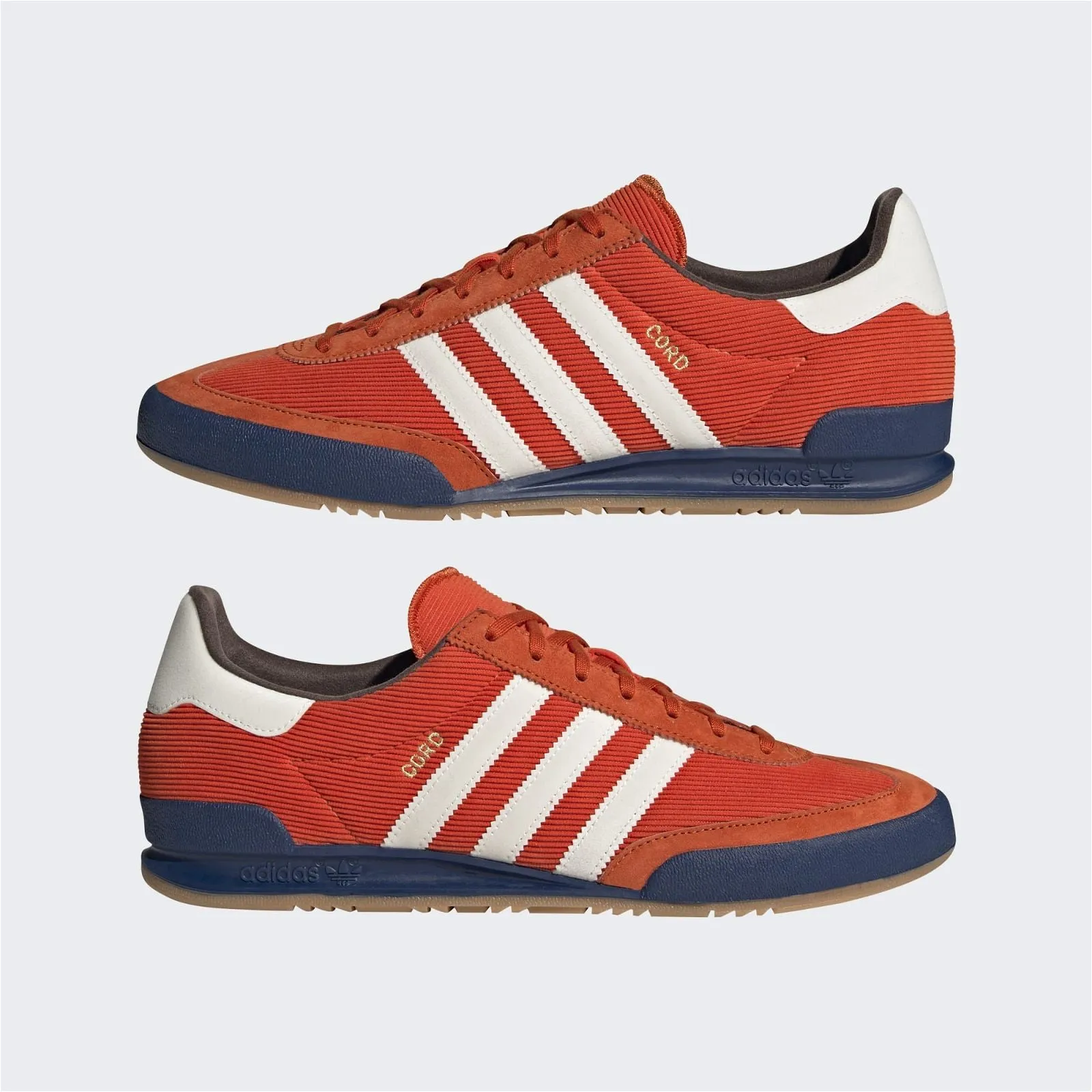 adidas Originals Unisex Cord Trainers - Orange / White