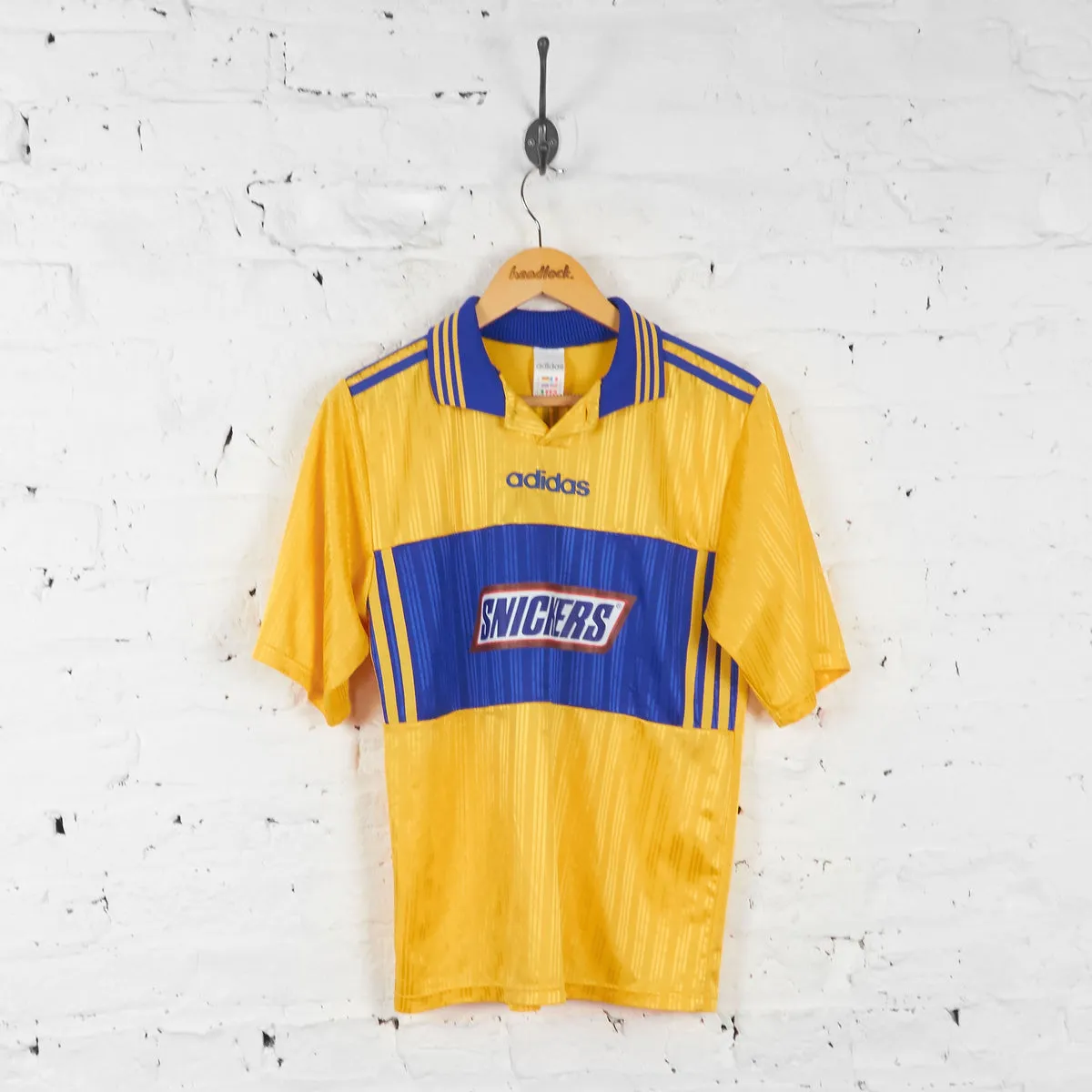 Adidas Snickers 90s Football Shirt - Yellow - S