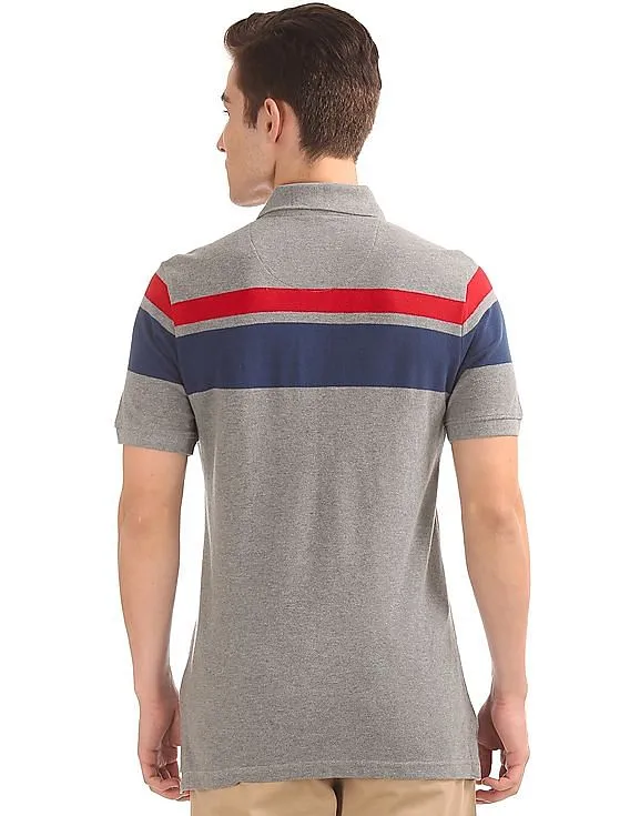 Aeropostale Striped Pique Polo Shirt