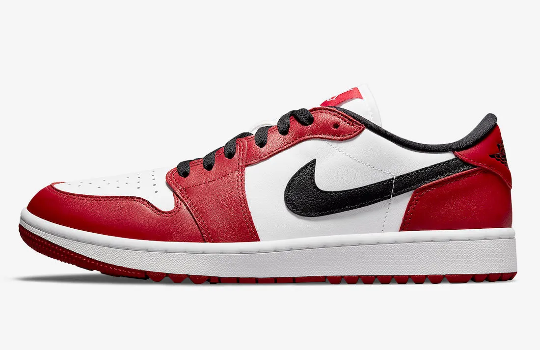 Air Jordan 1 Low Golf Chicago Varsity Red Black White DD9315-600