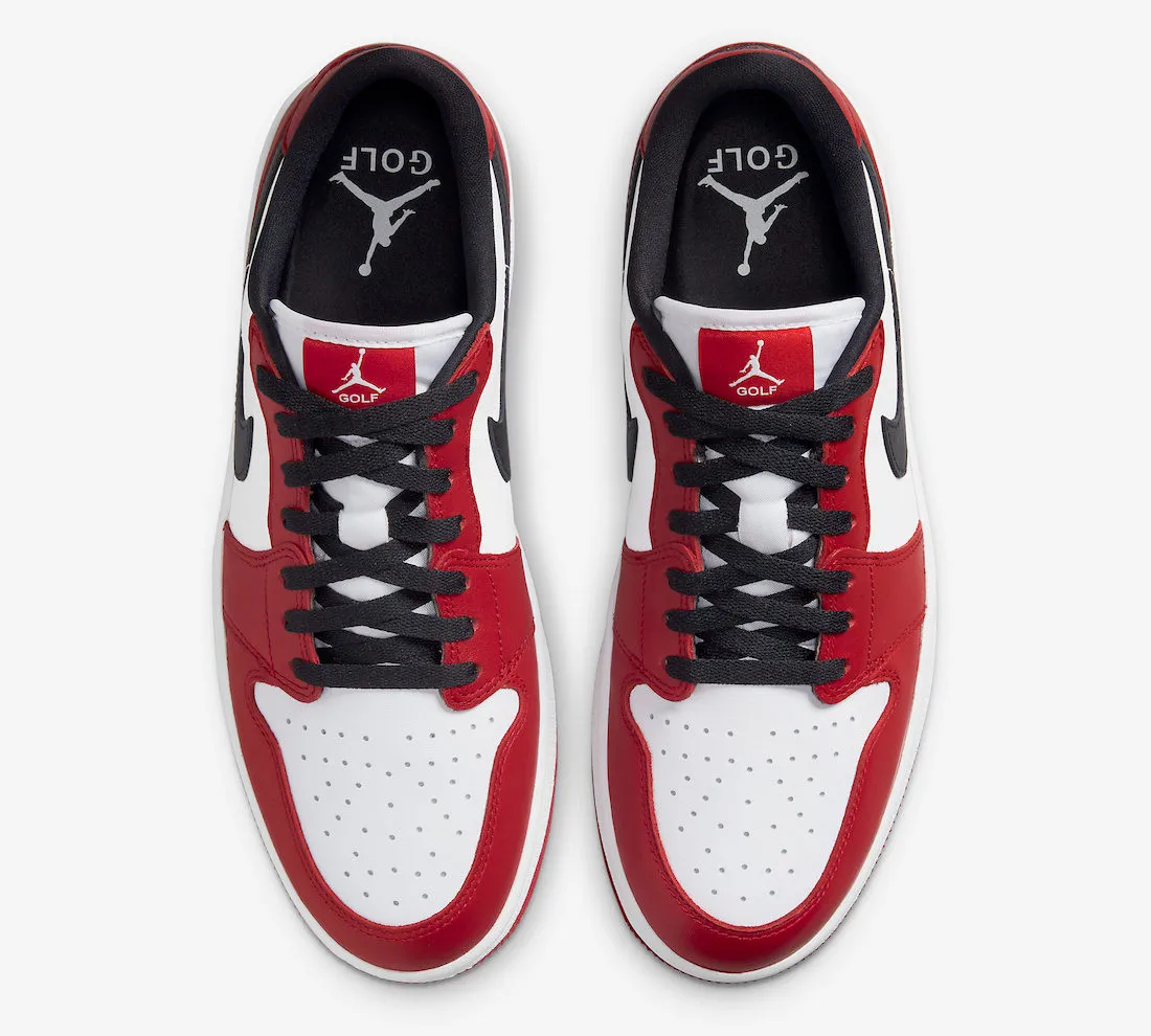 Air Jordan 1 Low Golf Chicago Varsity Red Black White DD9315-600