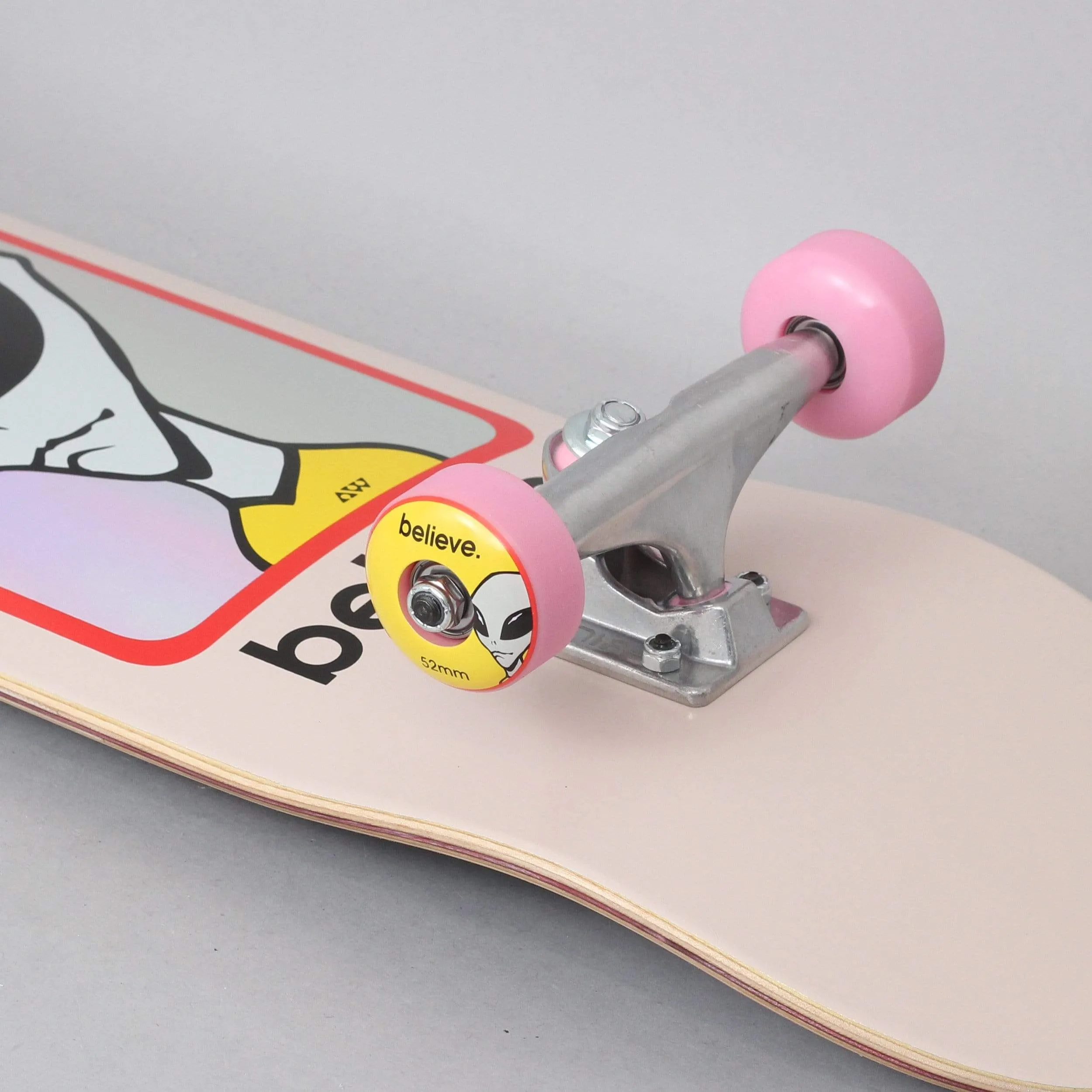 Alien Workshop 8.125 Believe Hologram Complete Skateboard Pink