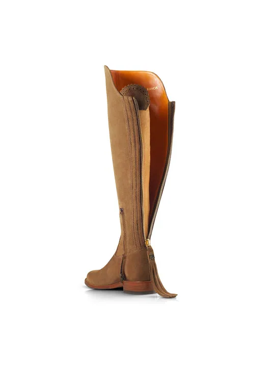 Amira tan Flat Over-the-knee Boots        - Regular Fit