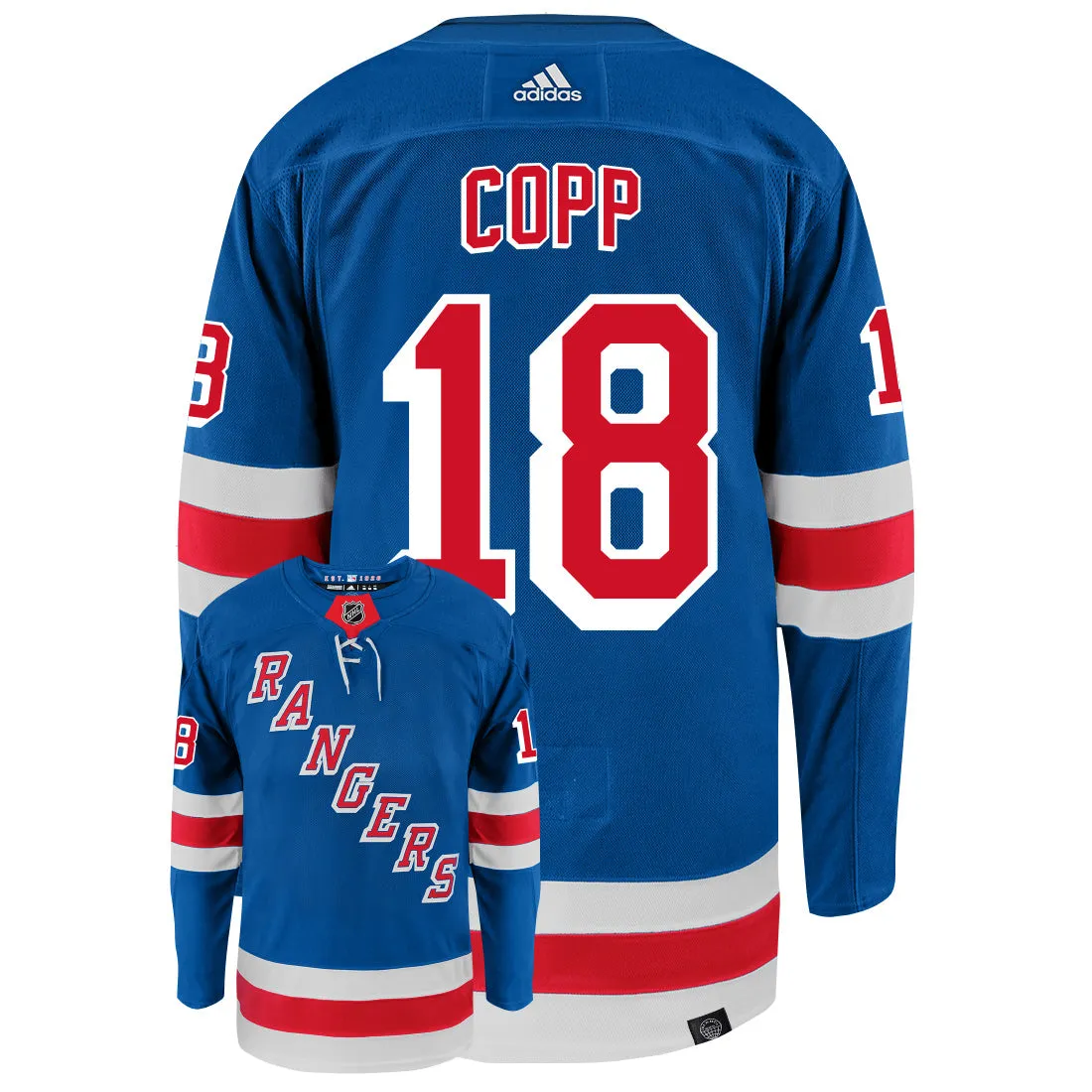 Andrew Copp New York Rangers Adidas Primegreen Authentic NHL Hockey Jersey     