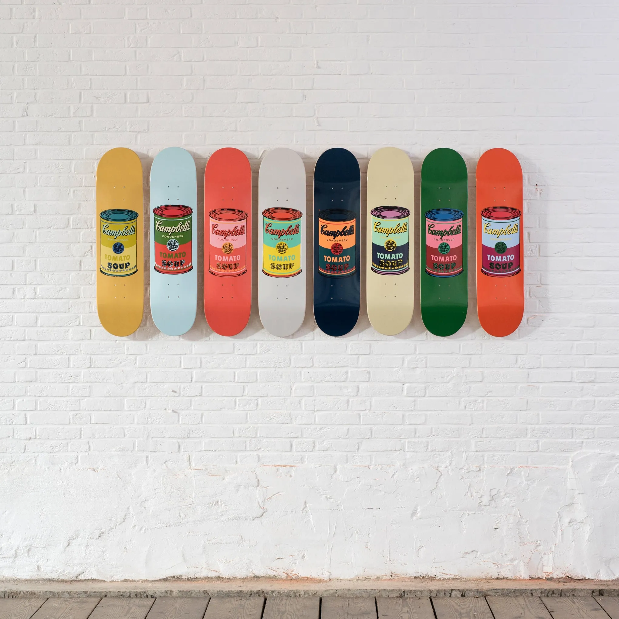 Andy Warhol: Skateboard Colored Campbell's Soup Cans