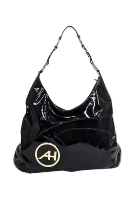 Anya Hindmarch - Black Patent Leather Shoulder Bag