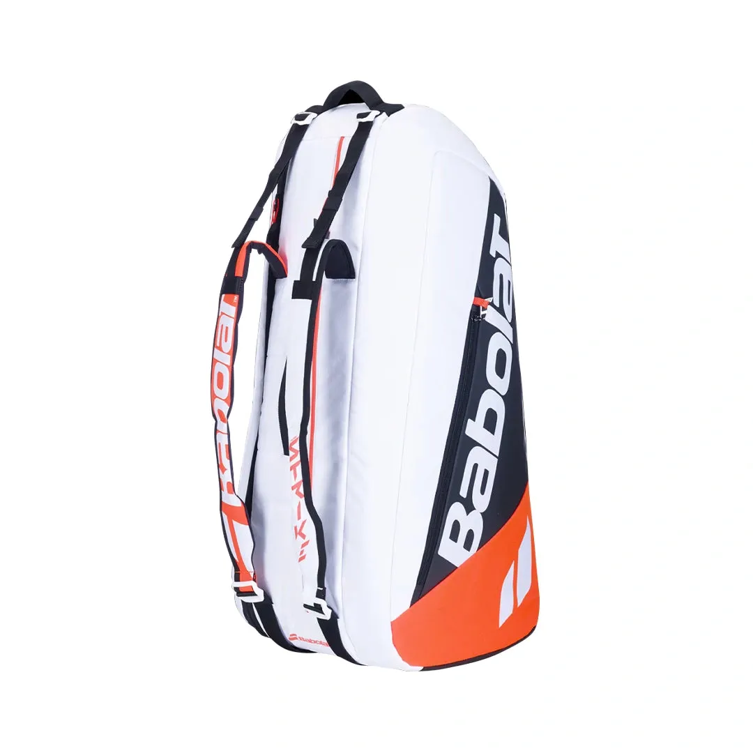 Babolat RH X6Pure Strike Tennis Kitbag - White/ Black/ Red