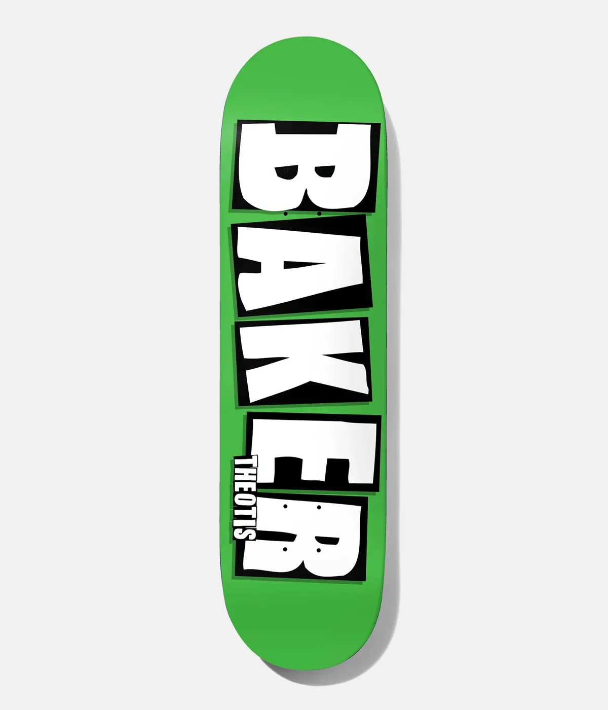 Baker  Skateboard 8.125" Theotis Brand Name Neon