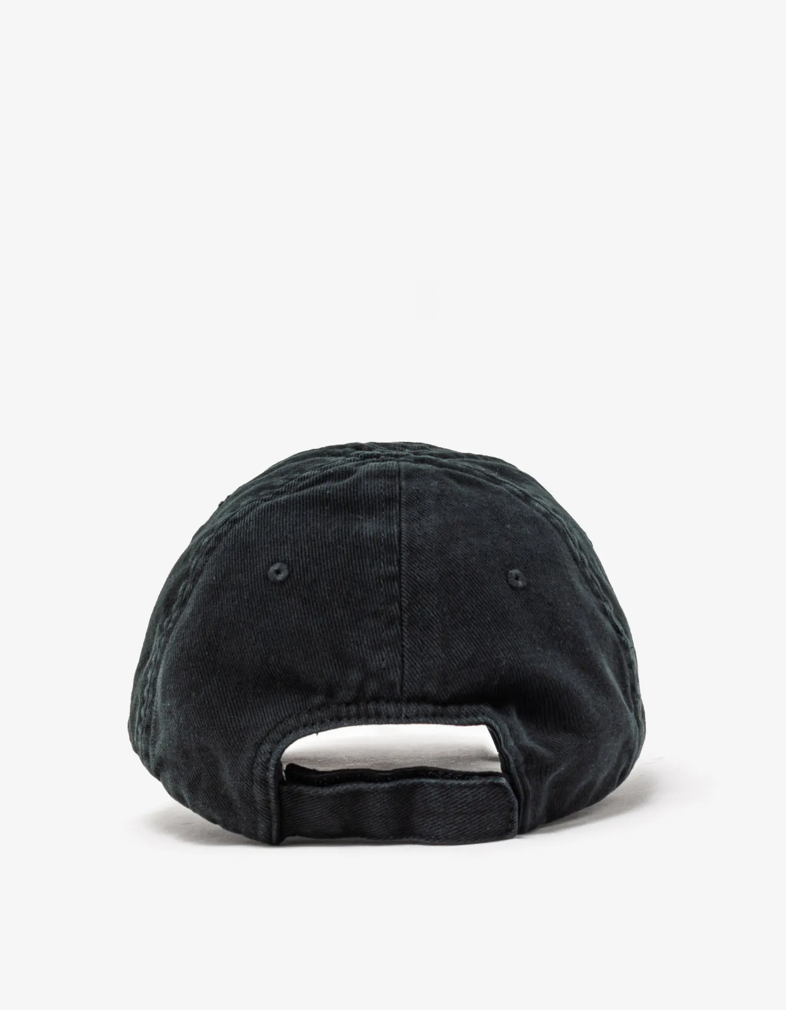 Balenciaga Black Bal.com Pierced Baseball Cap