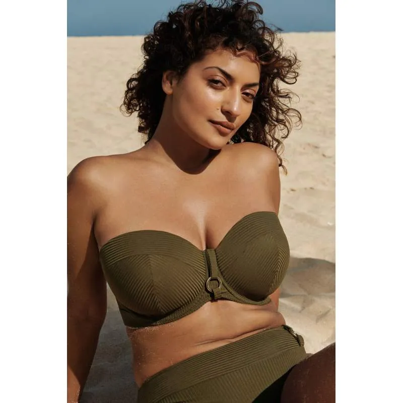 Bandeau Green Bikini- Unas1 Primadonna Discount- Bikini plus size bandeau     Bonn