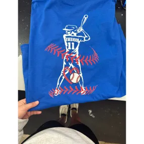 Baseball Custom Jersey Tee or sweatshirt