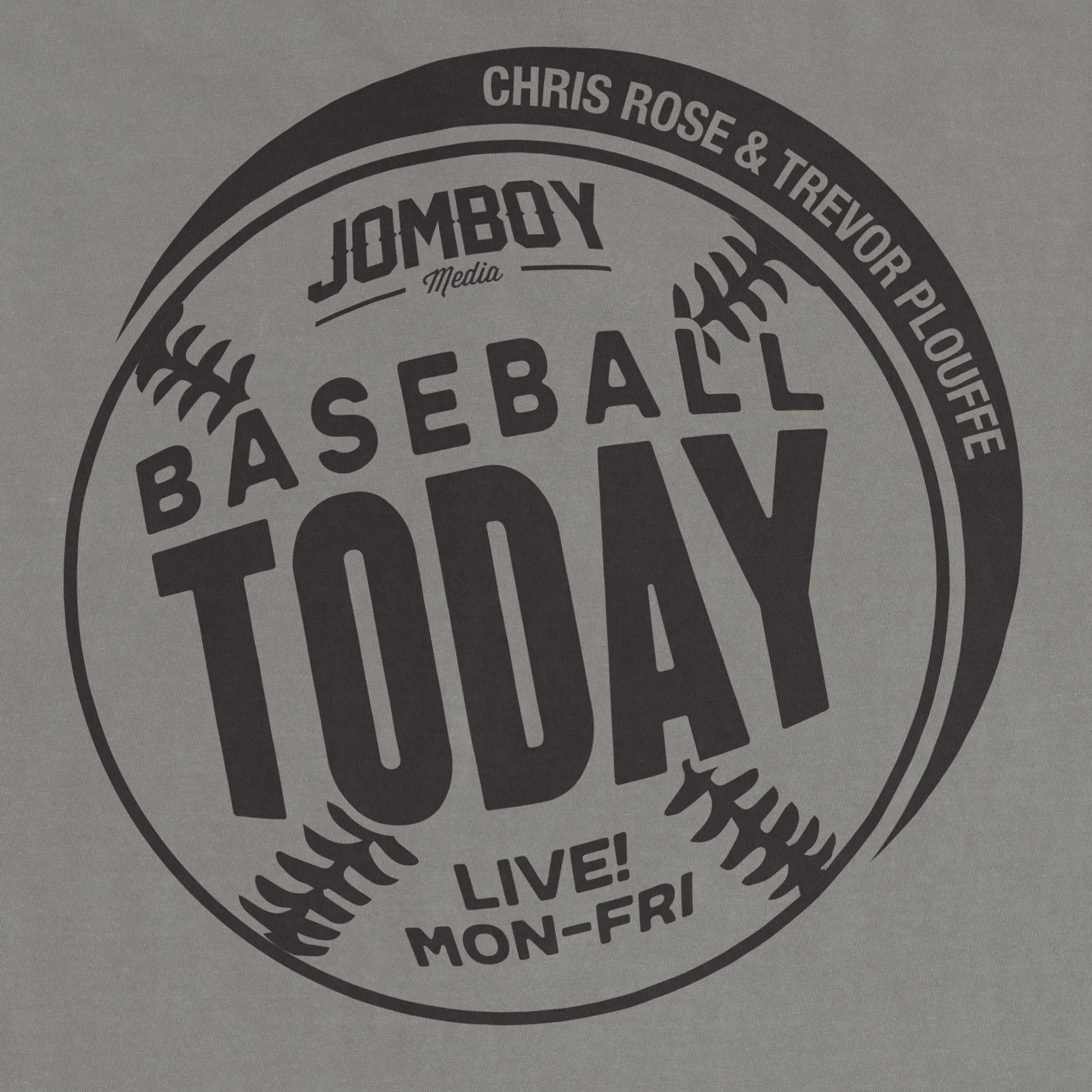 Baseball Today | Black Monochrome T-shirt