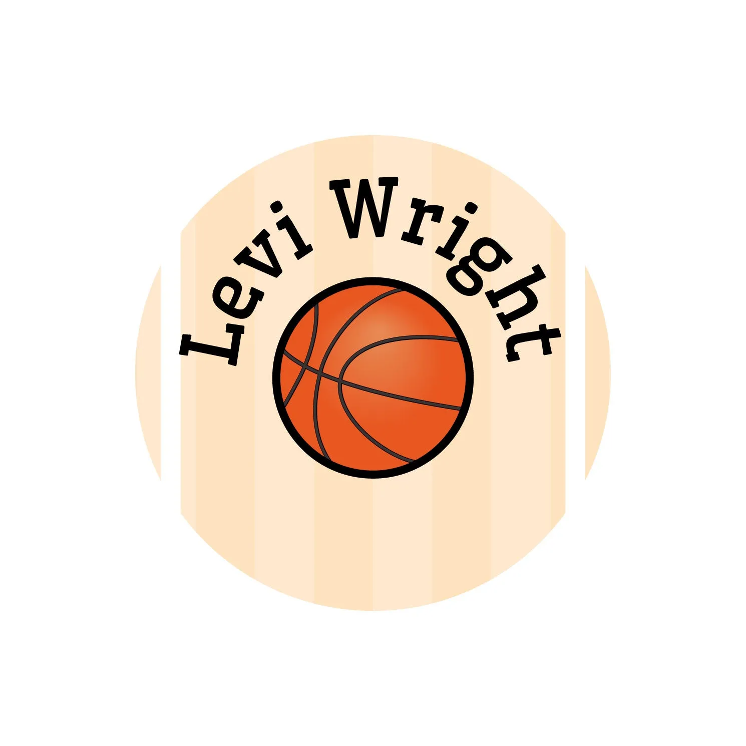 Basketball Name Labels