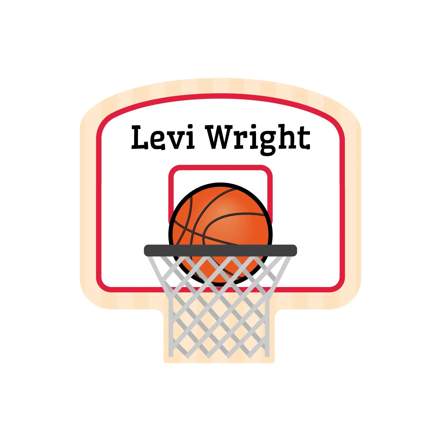 Basketball Name Labels