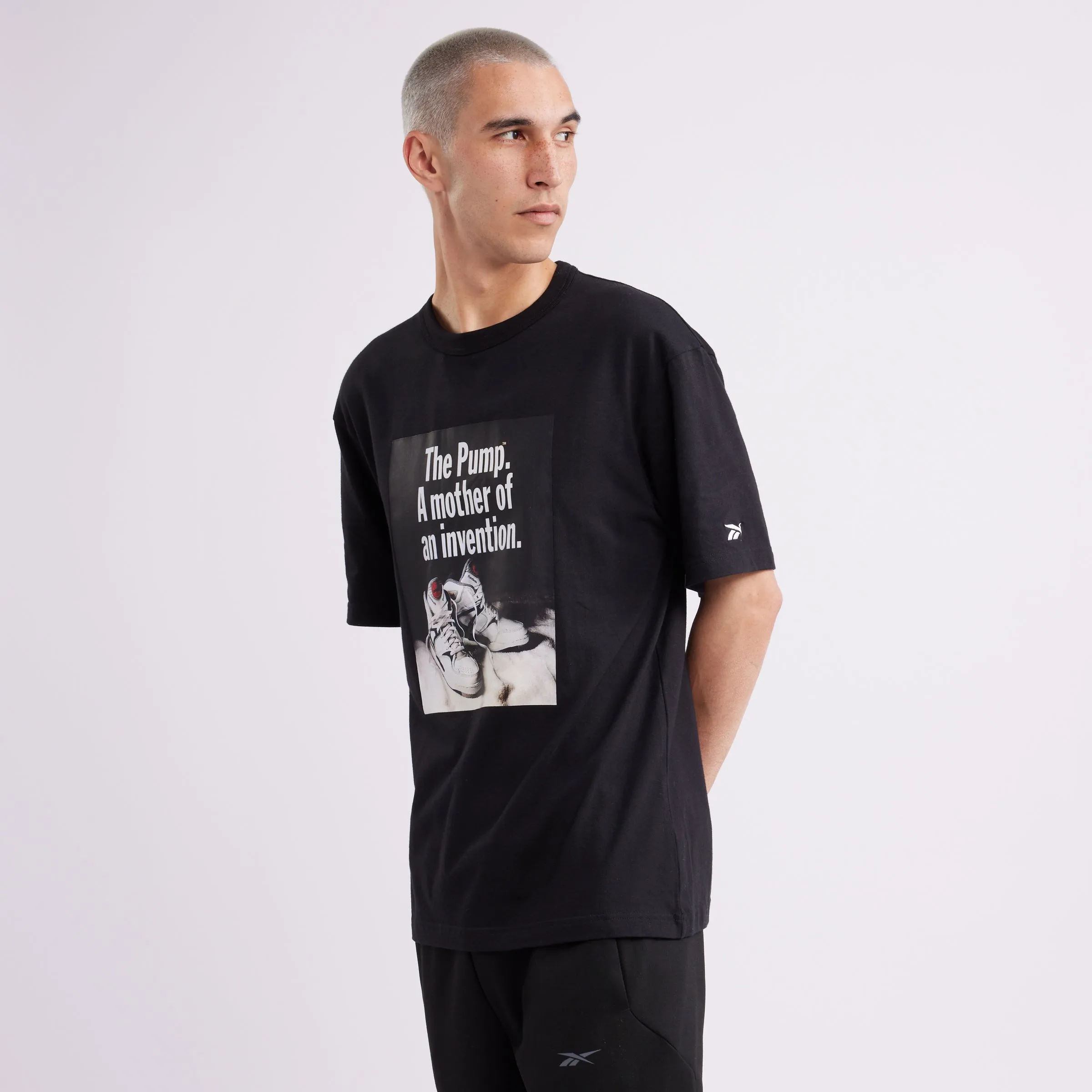 Basketball Pump Graphic Tee Black