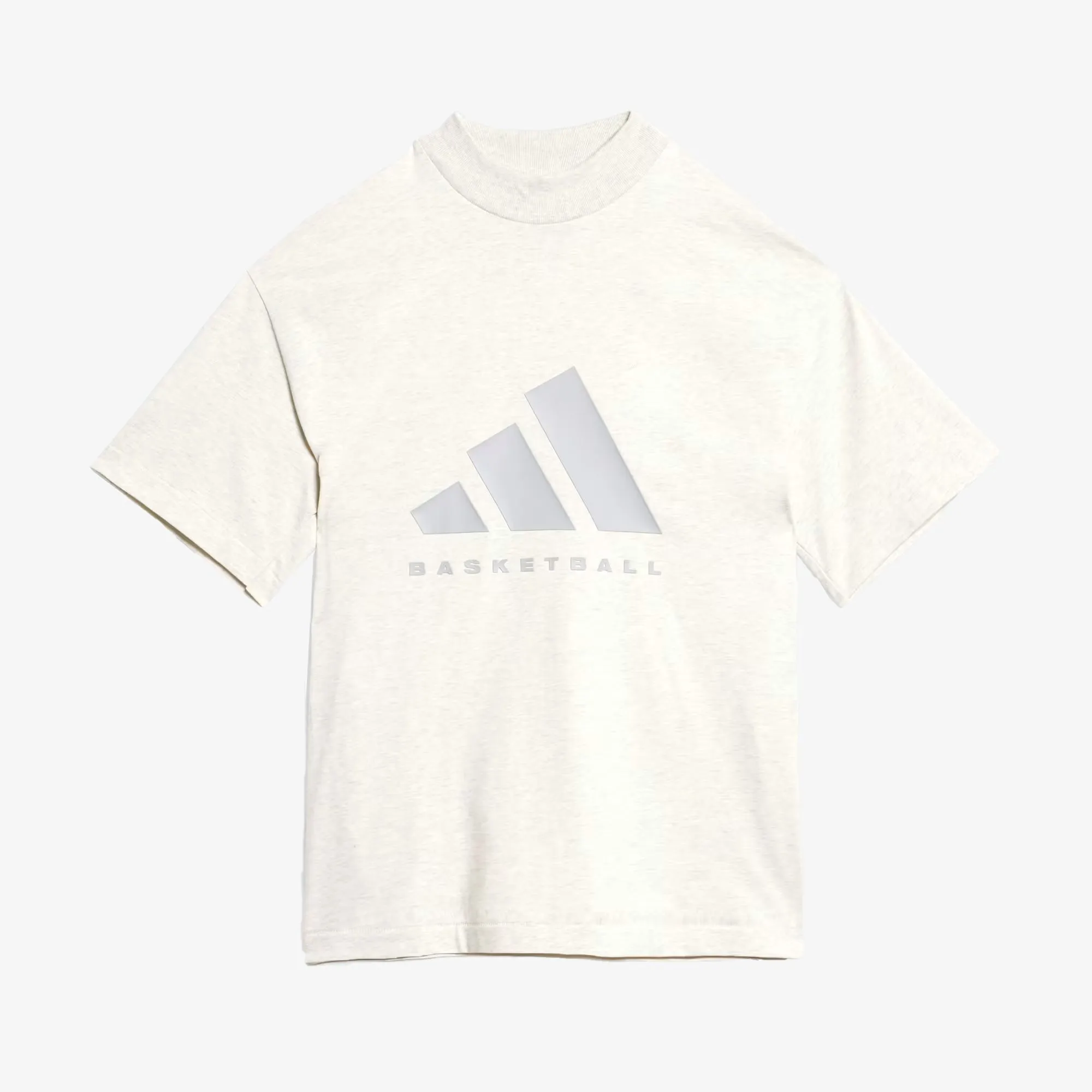 BASKETBALL TEE 'CREAM WHITE MEL'