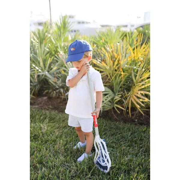 Bits & Bows Sports Baseball Hat, Bradley Blue