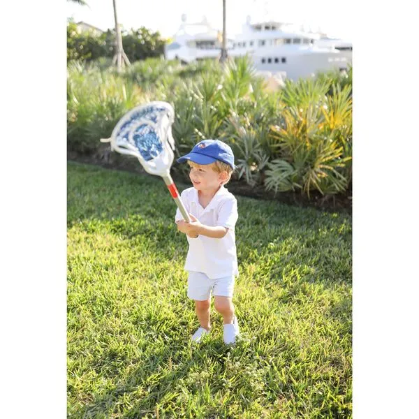 Bits & Bows Sports Baseball Hat, Bradley Blue