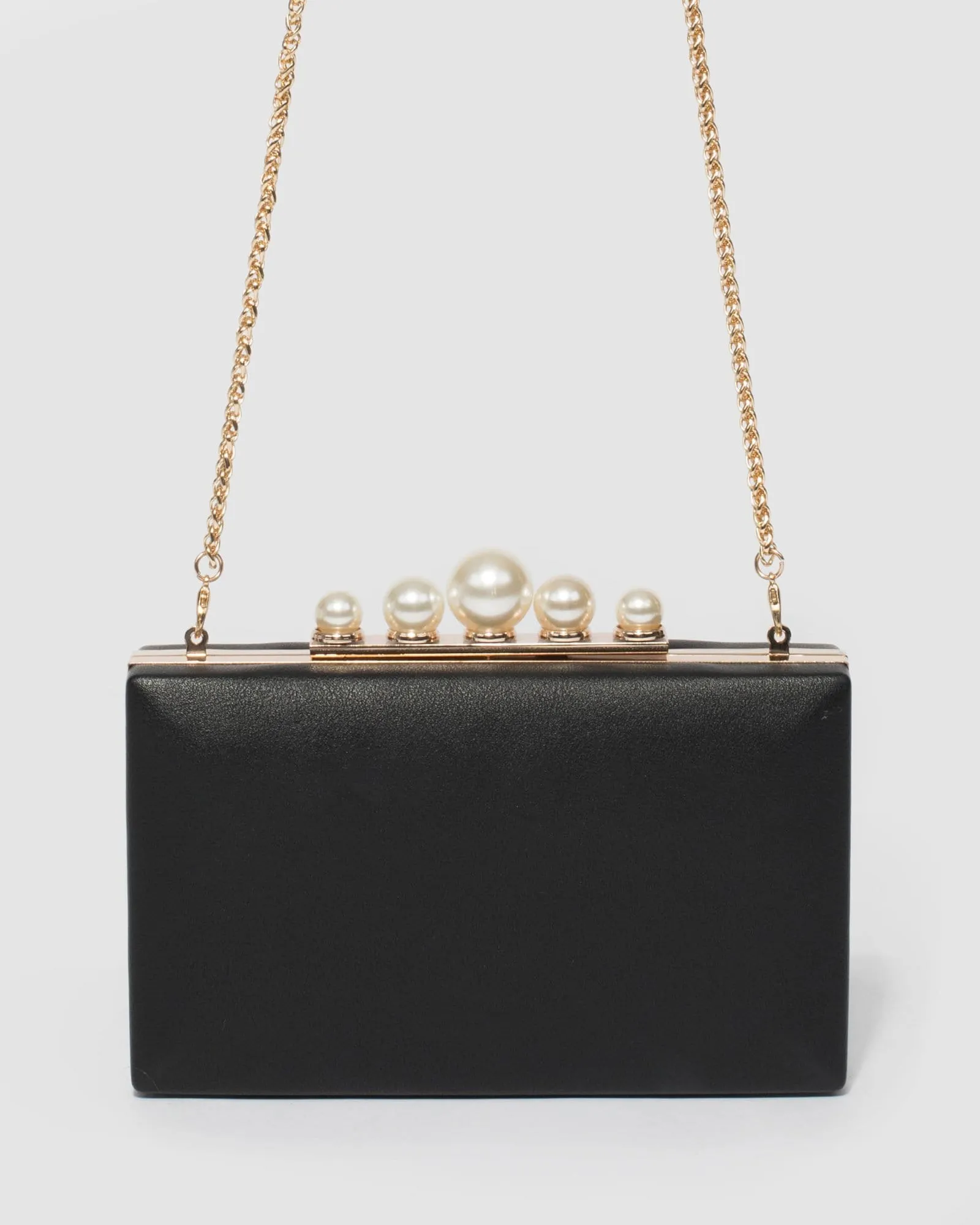 Black Charlotte Hardcase Clutch Bag