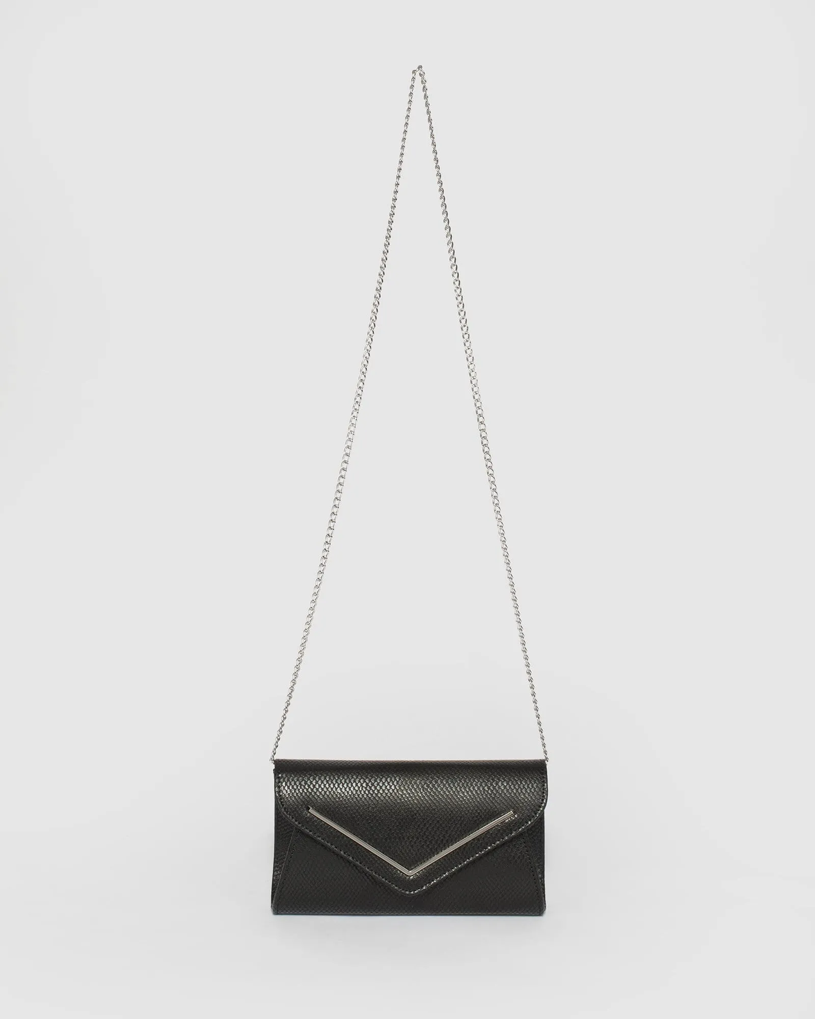 Black Clare Bar Clutch Bag