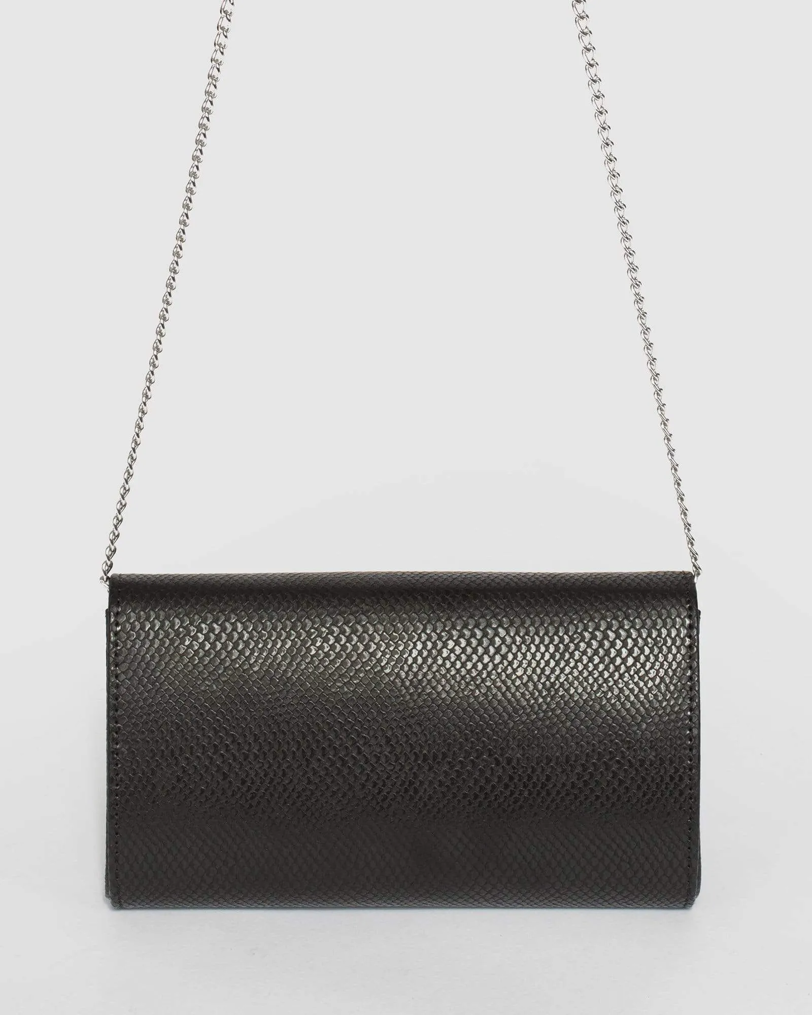 Black Clare Bar Clutch Bag