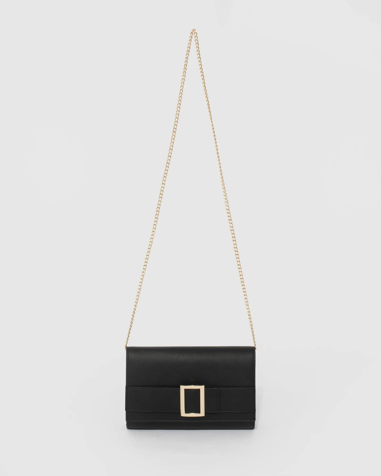 Black Eve Buckle Clutch Bag