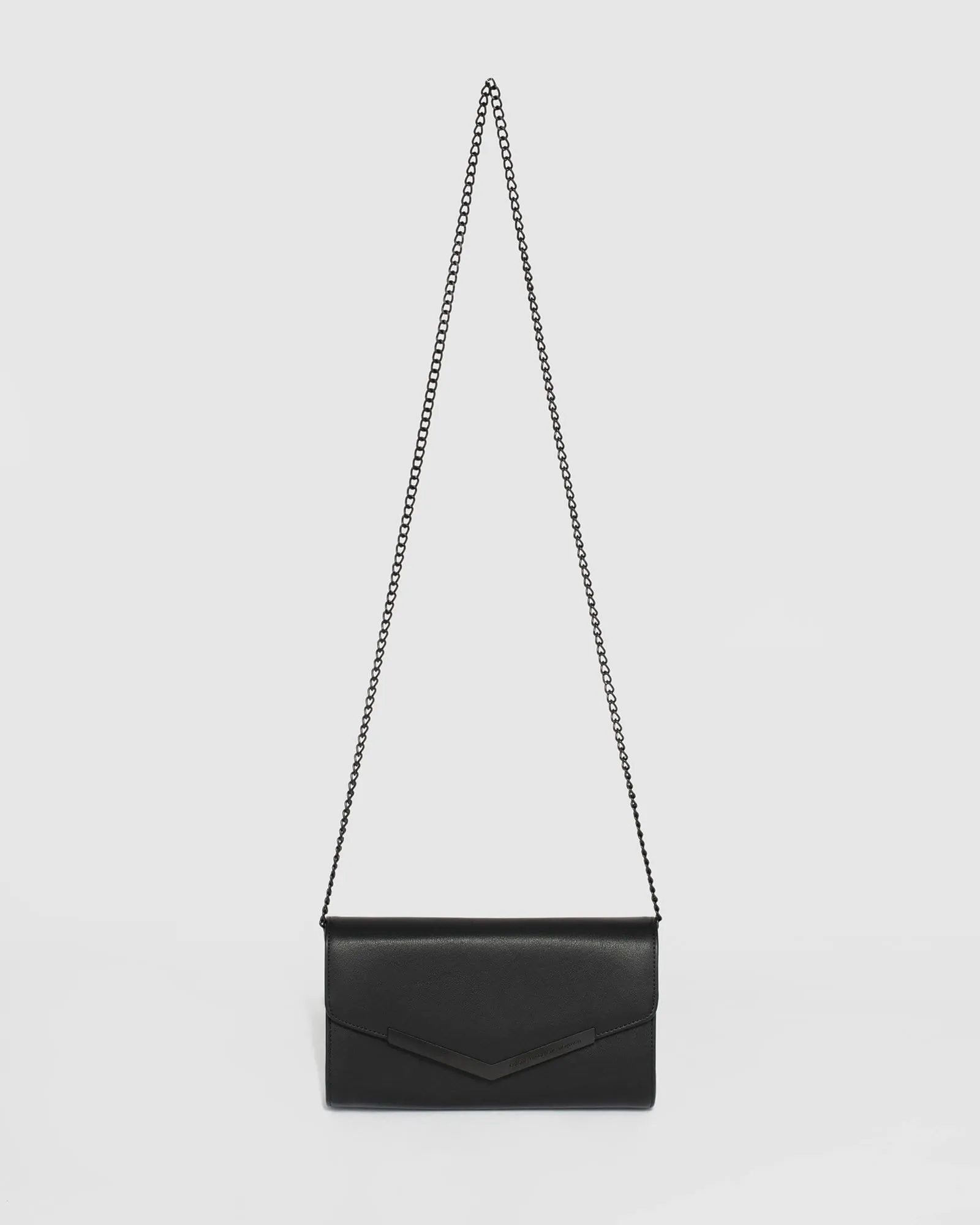 Black Kiah Arrow Clutch Bag