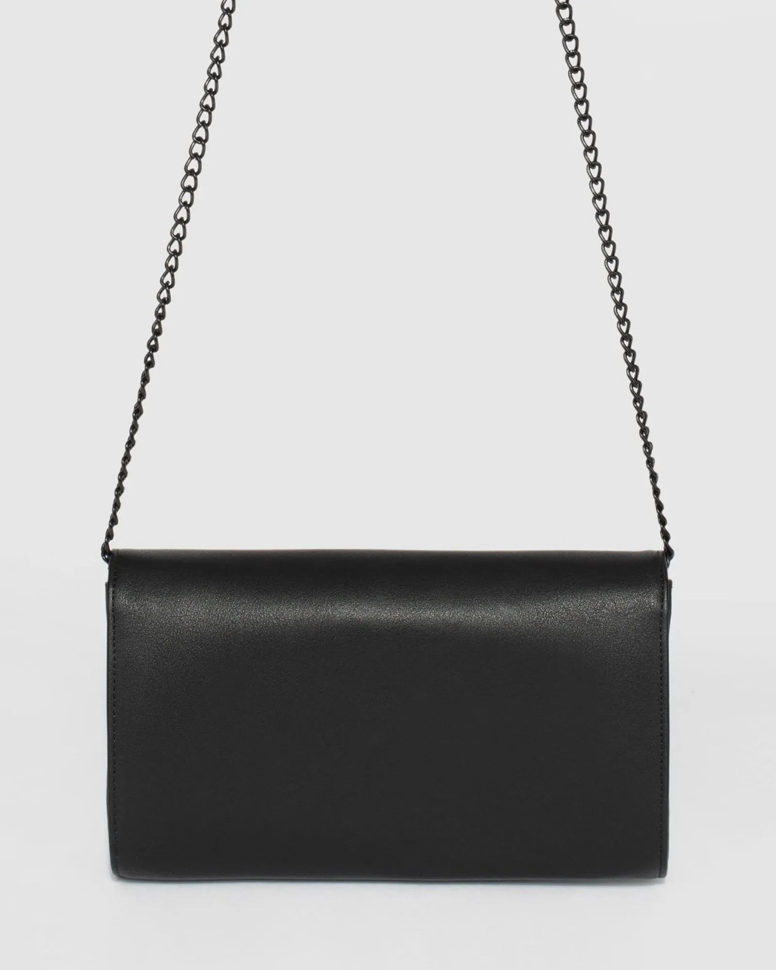 Black Kiah Arrow Clutch Bag