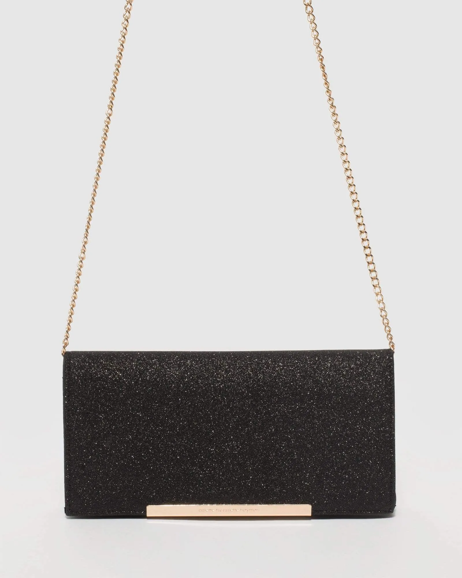 Black Meghan Bar Clutch Bag