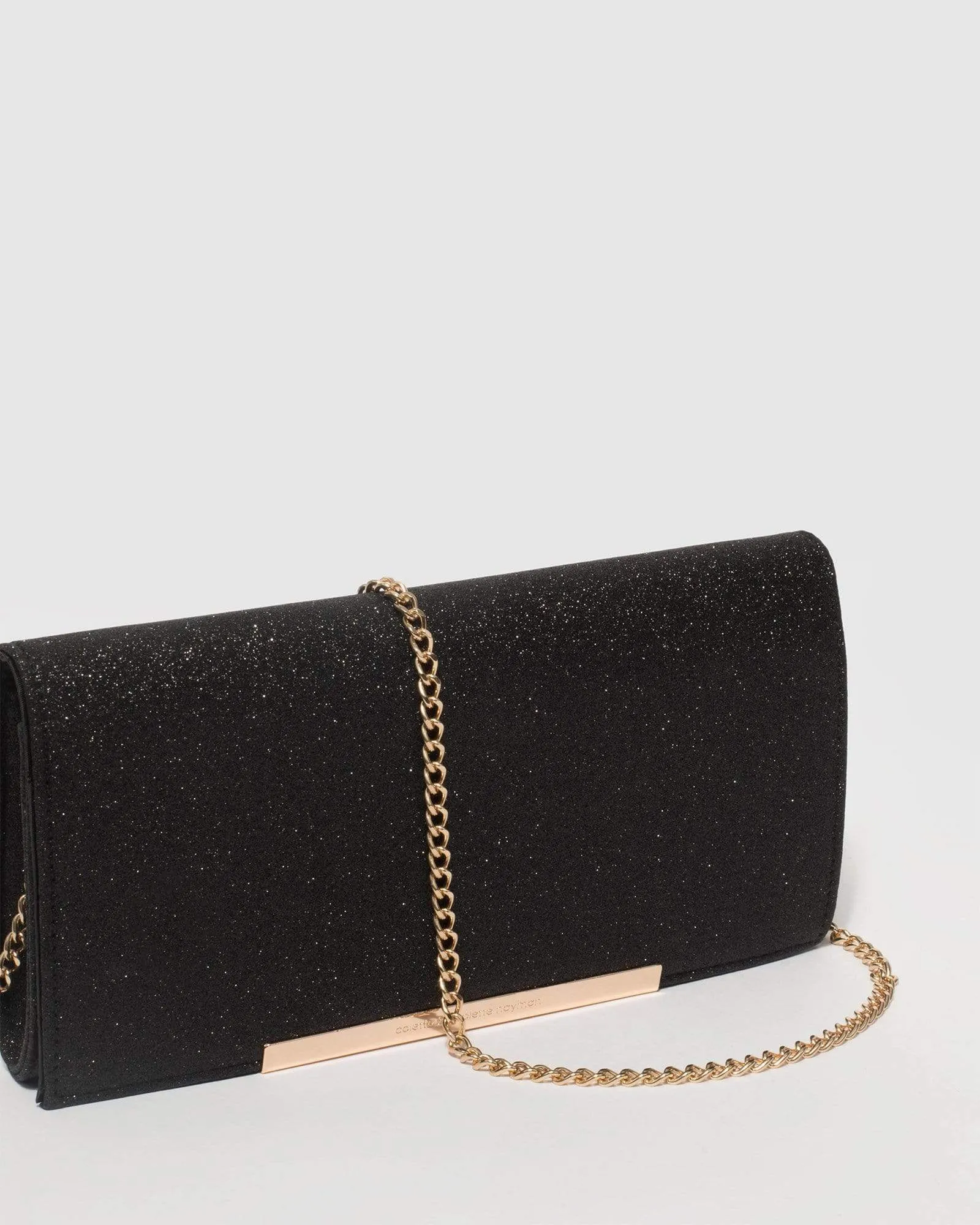 Black Meghan Bar Clutch Bag