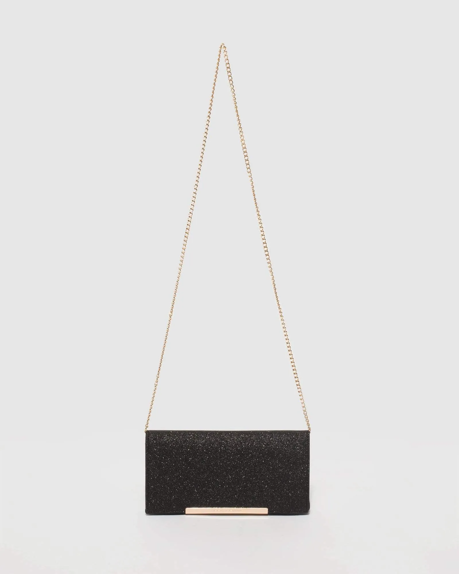 Black Meghan Bar Clutch Bag