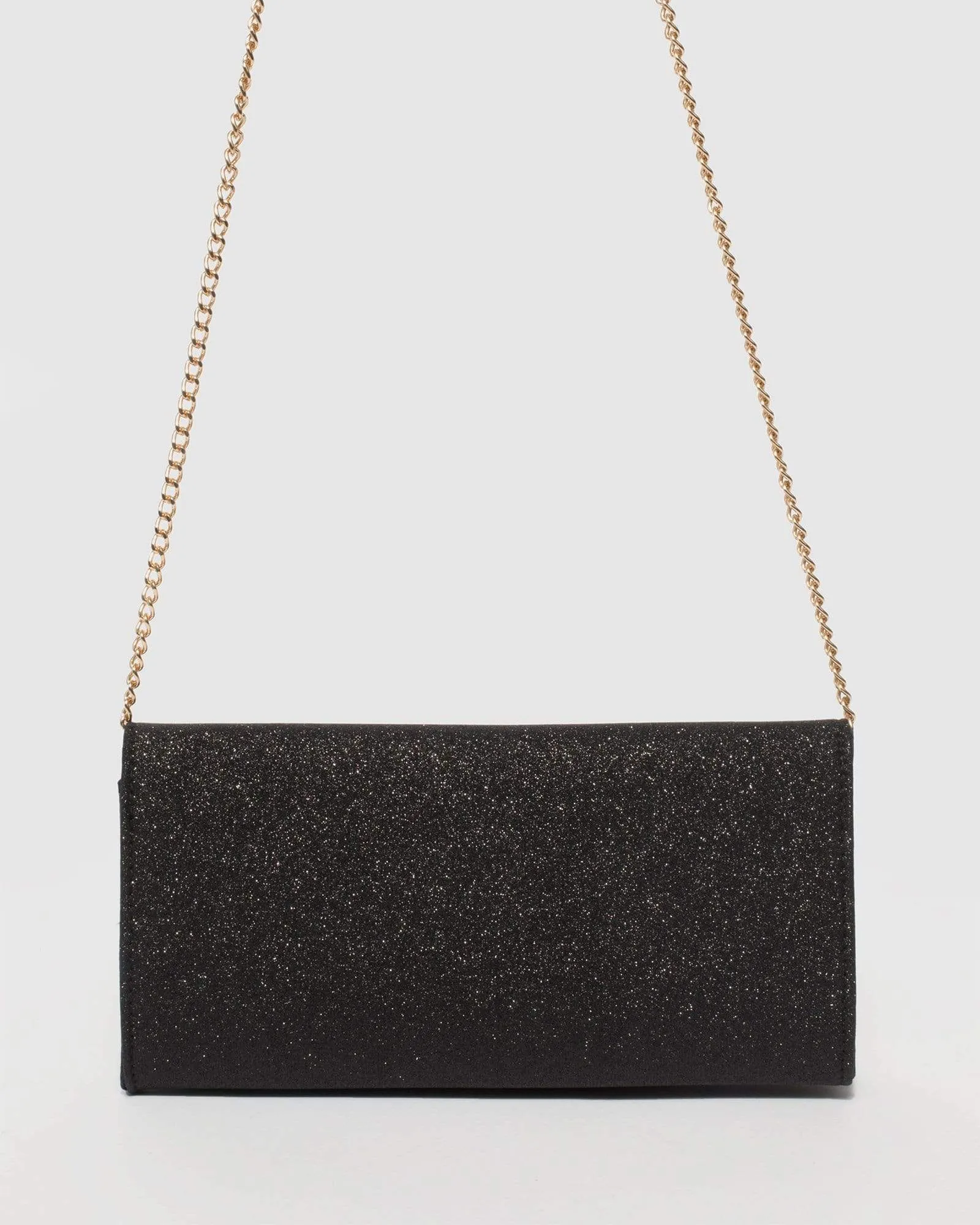 Black Meghan Bar Clutch Bag