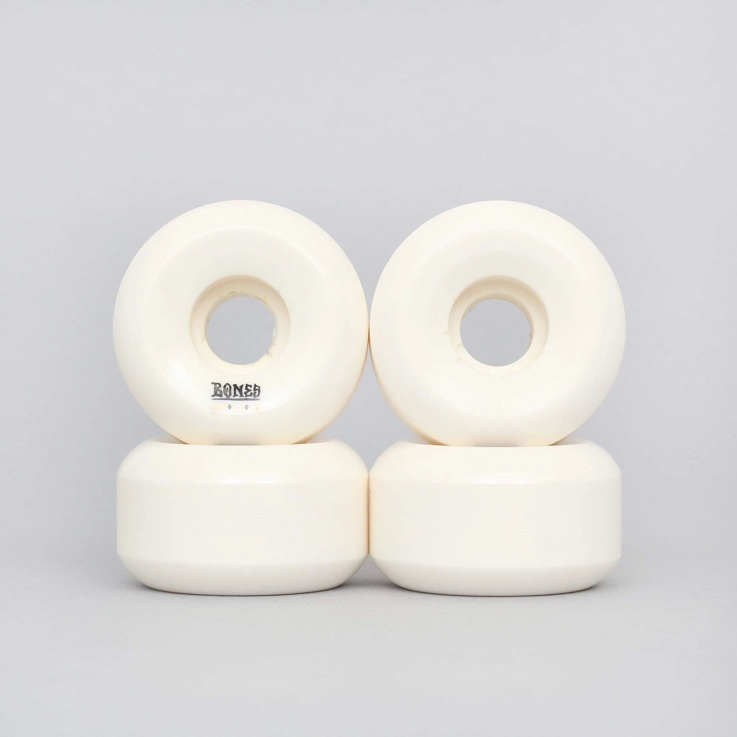 Bones 55mm STF Blanks V5 Skateboard Wheels White