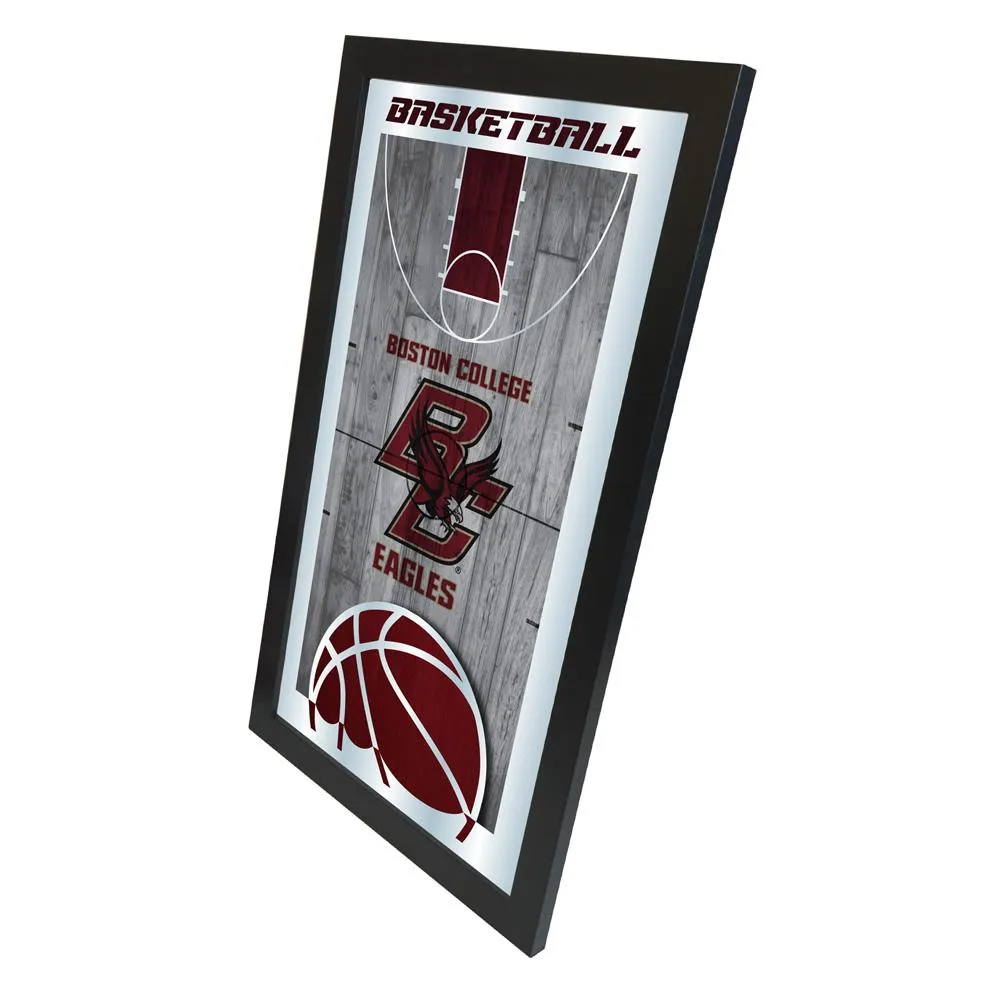 Boston College Eagles HBS Basketball Framed Hanging Glass Wall Mirror (26x15)