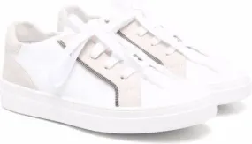 Brunello Cucinelli Kids panelled low-top sneakers White