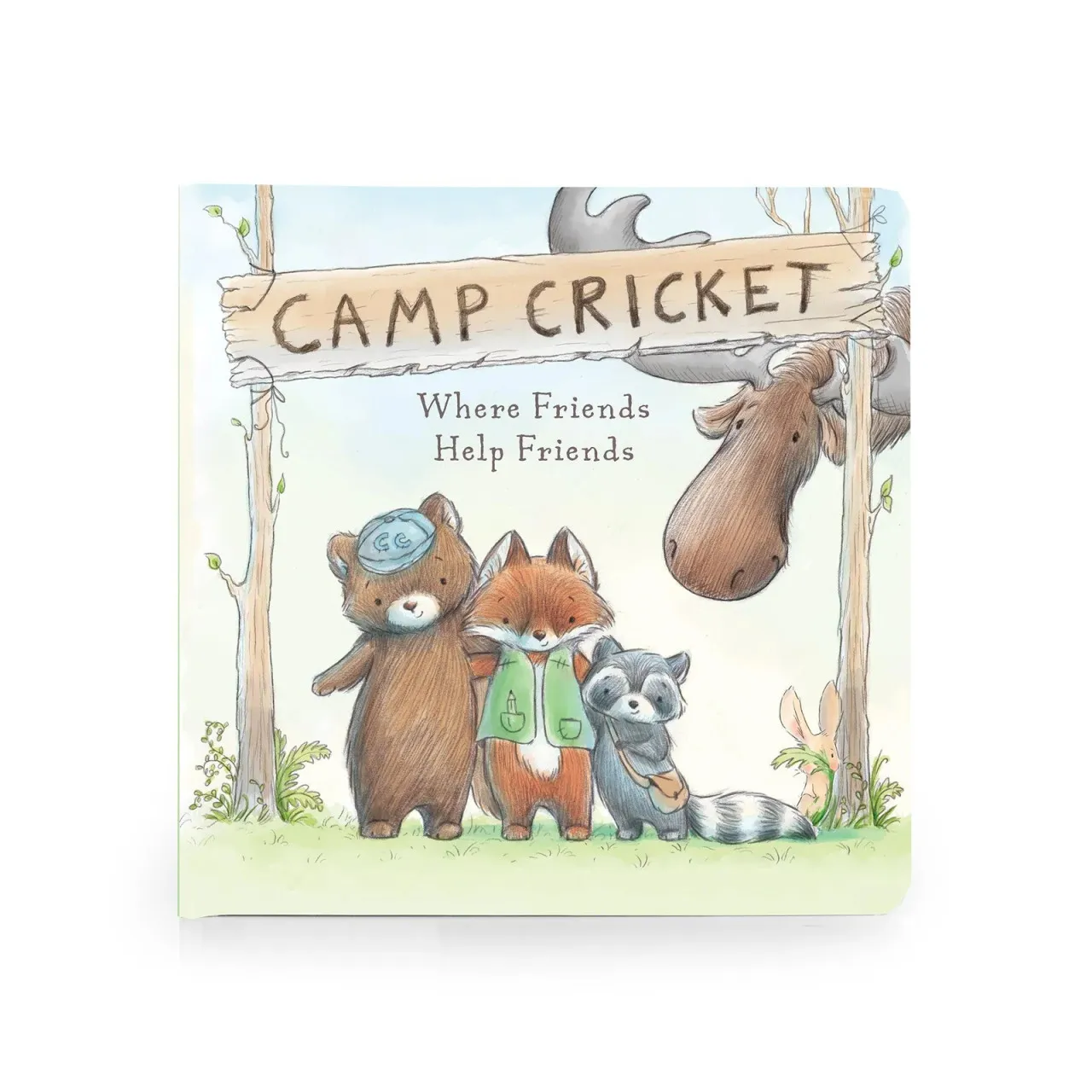 Bunnies by the Bay Camp Cricket Board Book & Wee Cubby Set