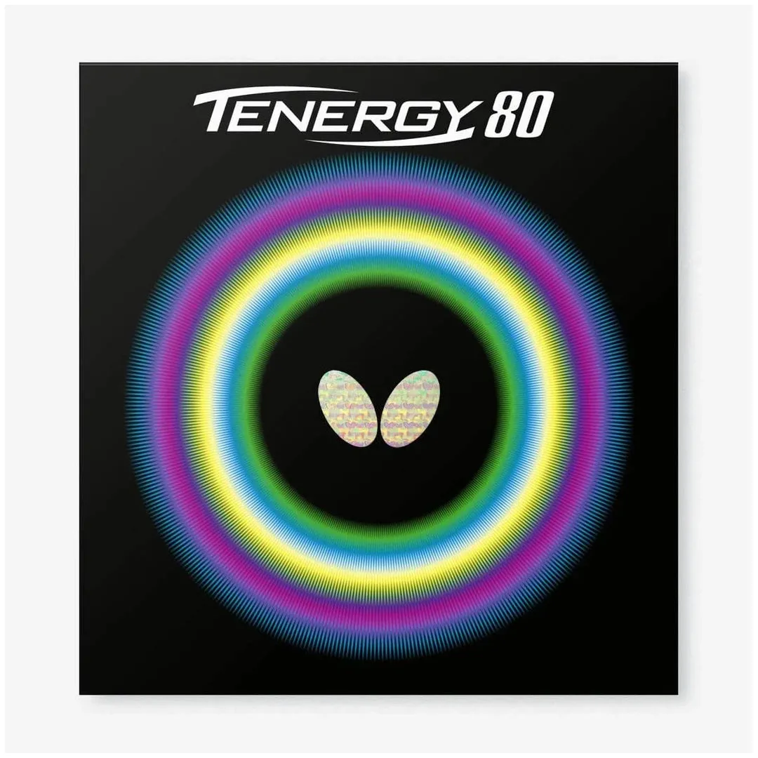 Butterfly Tenergy 80 Table Tennis Racquet Rubber - Red